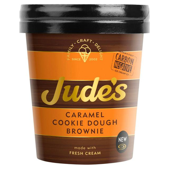 Jude's Caramel Cookie Dough Brownie 460ml