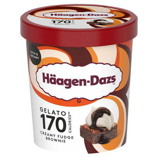 Haagen-Dazs Gelato Creamy Fudge Brownie
