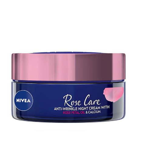 NIVEA Rose Care Anti Wrinkle Night Cream with Rose Petal Oil & Calcium