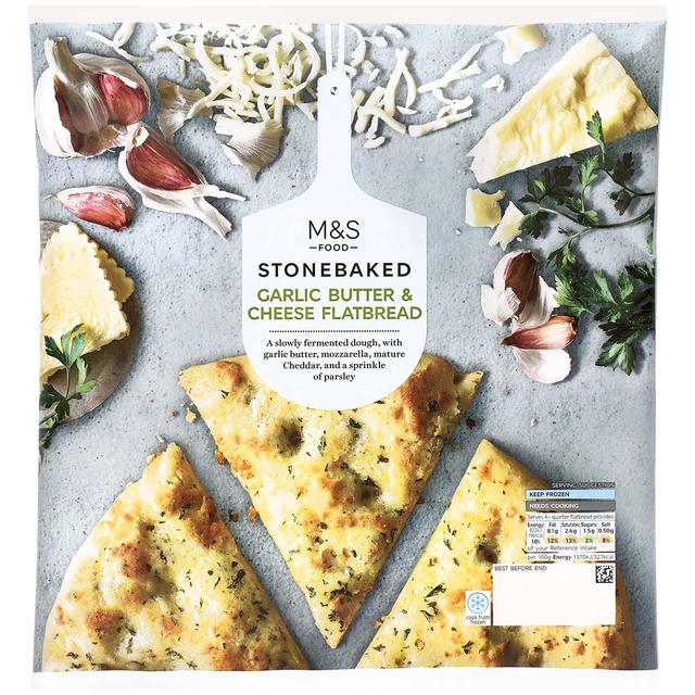 M&S Garlic Butter & Cheese Flatbread Frozen
