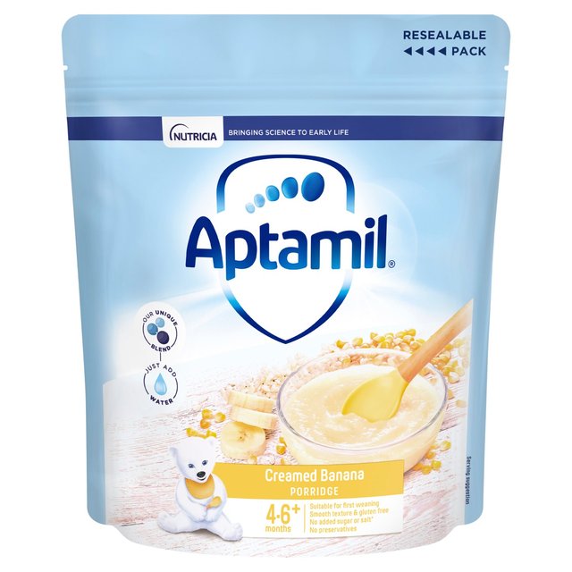 Aptamil Creamed Banana Porridge, 4 mths+