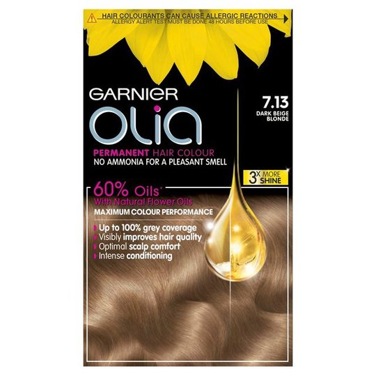 Garnier Olia 7.13 Dark Beige Blonde Permanent Hair Dye