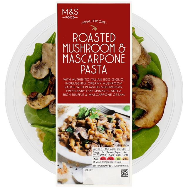 M&S Roasted Mushroom & Mascarpone Pasta