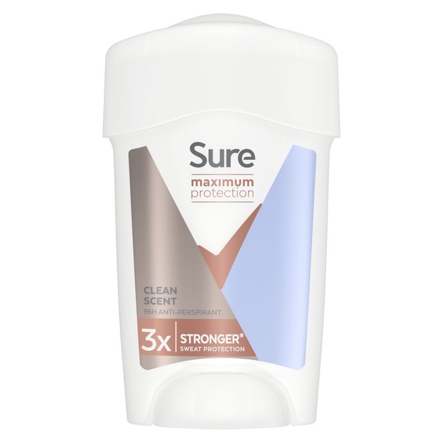 Sure Maximum Protection Clean Scent Cream Stick Antiperspirant