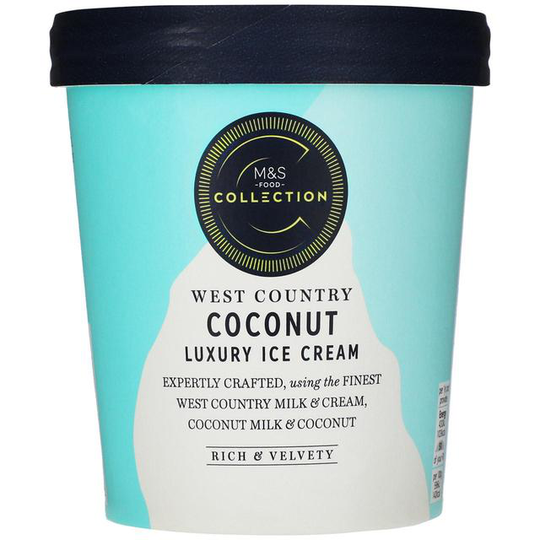 M&S West Country Coconut Luxury Ice Cream