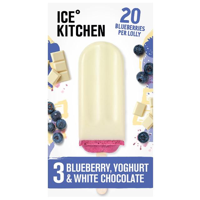 Ice Kitchen - Blueberry, Yoghurt & White Chocolate Ice Lolly