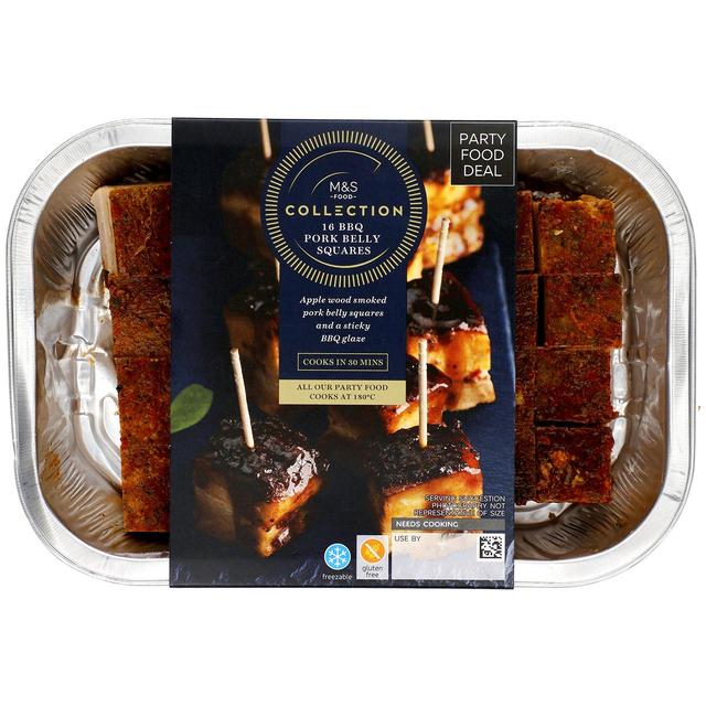 M&S Collection 16 BBQ Pork Belly Squares