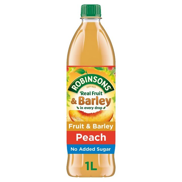Robinsons Peach Fruit & Barley No Added Sugar