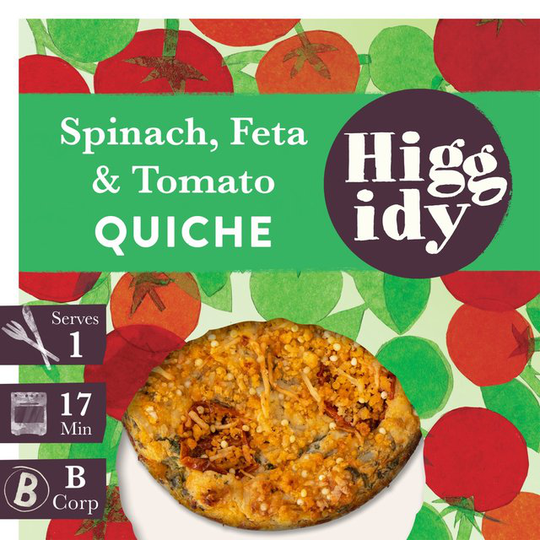 Higgidy Spinach & Tomato Quiche
