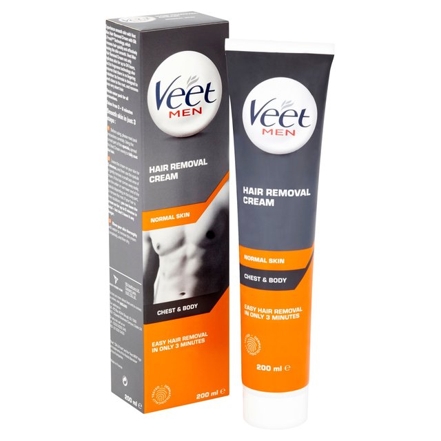 Veet Men Hair Removal Cream Chest & Body for Normal Skin
