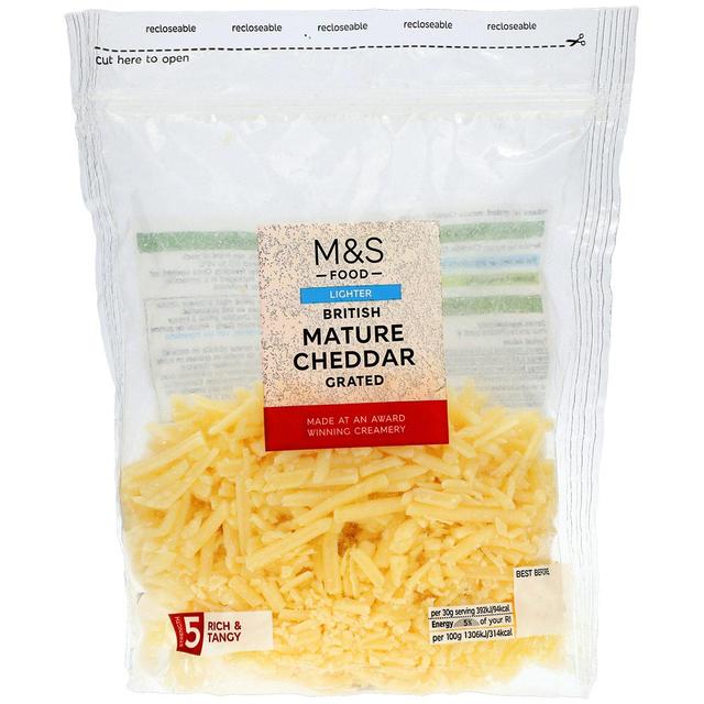 M&S British Lighter Mature Grated Cheddar