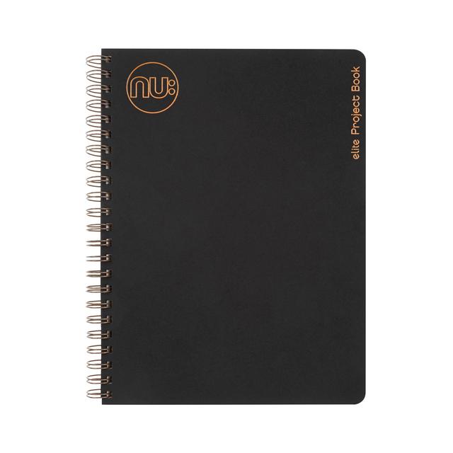 Nu Elite A4 Wiro Kraft Project Book, Manilla