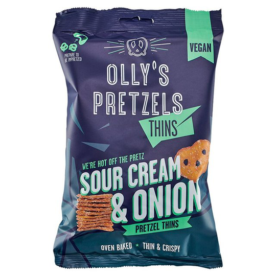 Olly's Pretzel Thins - Sour Cream & Onion