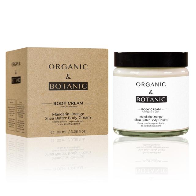Organic & Botanic Shea Butter Body Cream, Mandarin Orange