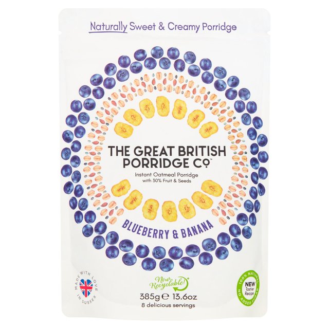 The Great British Porridge Co Blueberry & Banana Instant Porridge