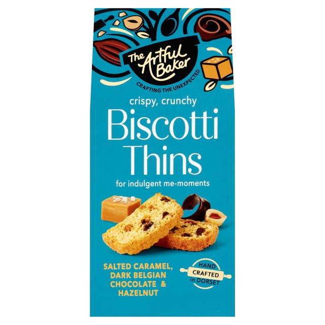 The Artful Baker Salted Caramel, Dark Belgian Chocolate & Hazelnut Thins