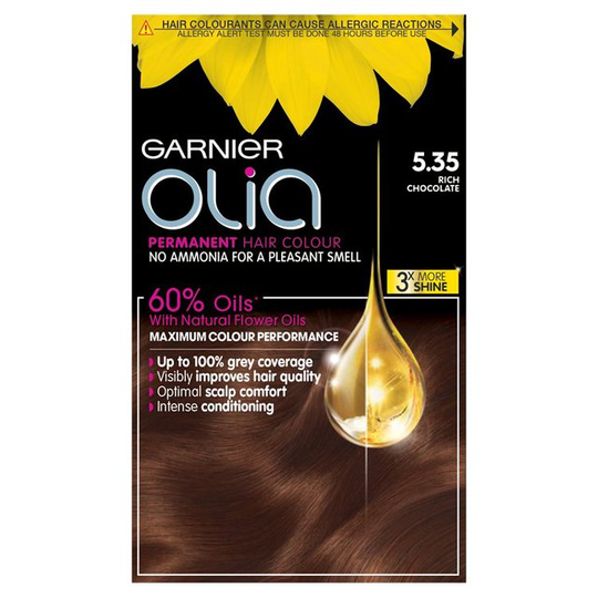 Garnier Olia 5.35 Rich Chocolate Brown Permanent Hair Dye