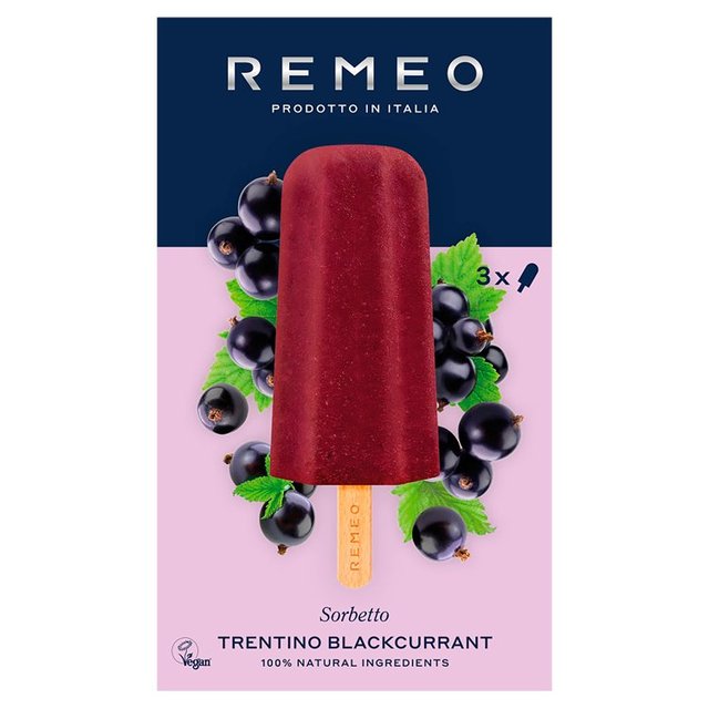 Remeo Gelato Trentino Blackcurrant Sorbet Lolly