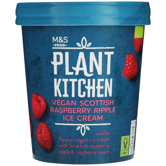 M&S Plant Kitchen Raspberry Ripple Ice Cream