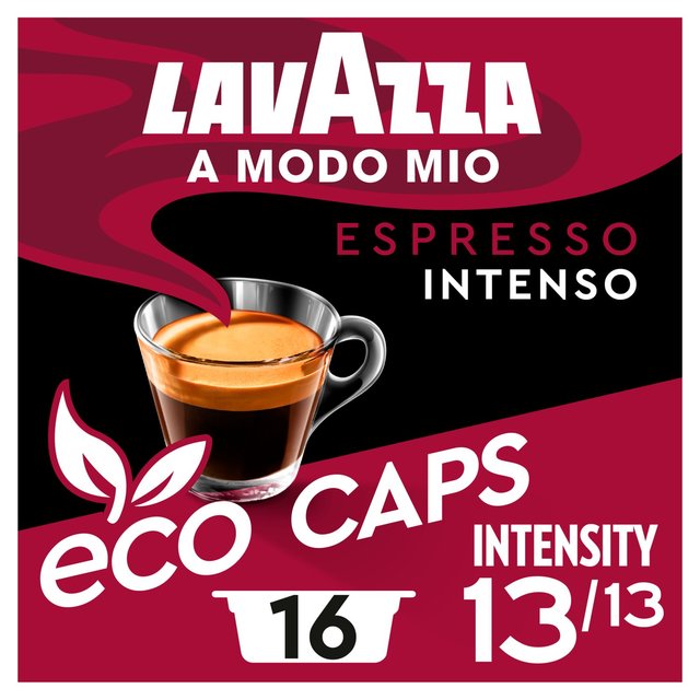 Lavazza A Modo Mio Compostable Intenso Coffee Capsules