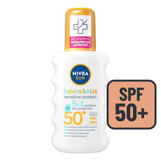 NIVEA SUN Kids Sensitive SPF50+ Sun Cream Spray