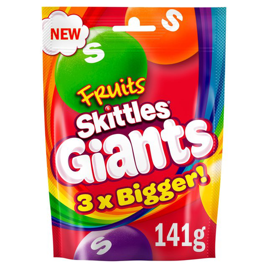 Skittles Giants Fruit Sweets Pouch Bag
