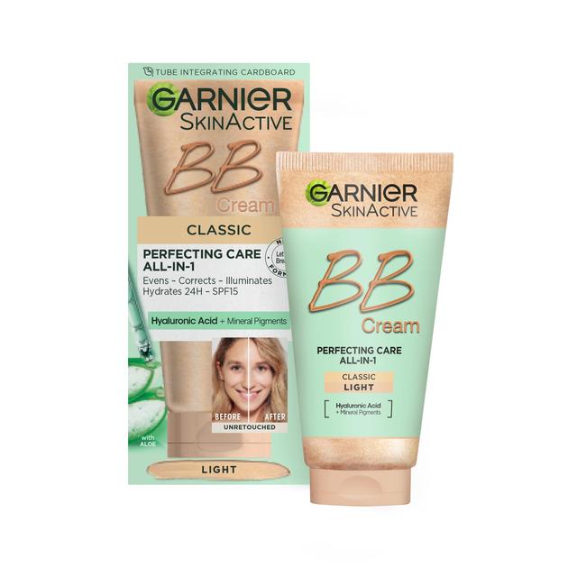 Garnier SkinActive BB Cream, Classic Light, Tinted Moisturiser SPF 15