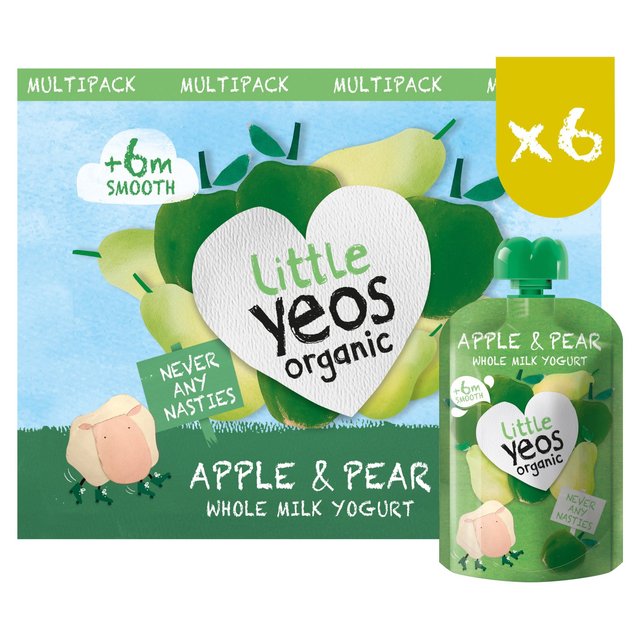 Yeo Valley Little Yeos Apple & Pear Pouch Multipack