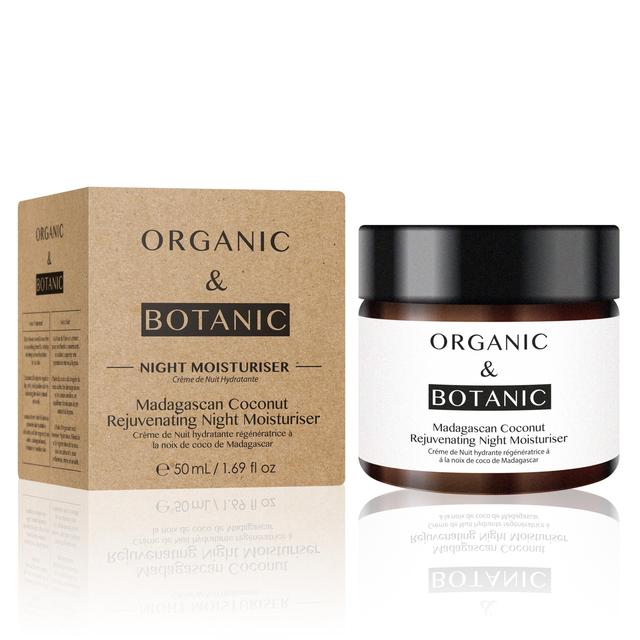 Organic & Botanic Rejuvenating Night Moisturiser, Madagascan Coconut