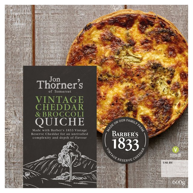 Jon Thorner's Vintage Cheddar & Broccoli Large Family Quiche