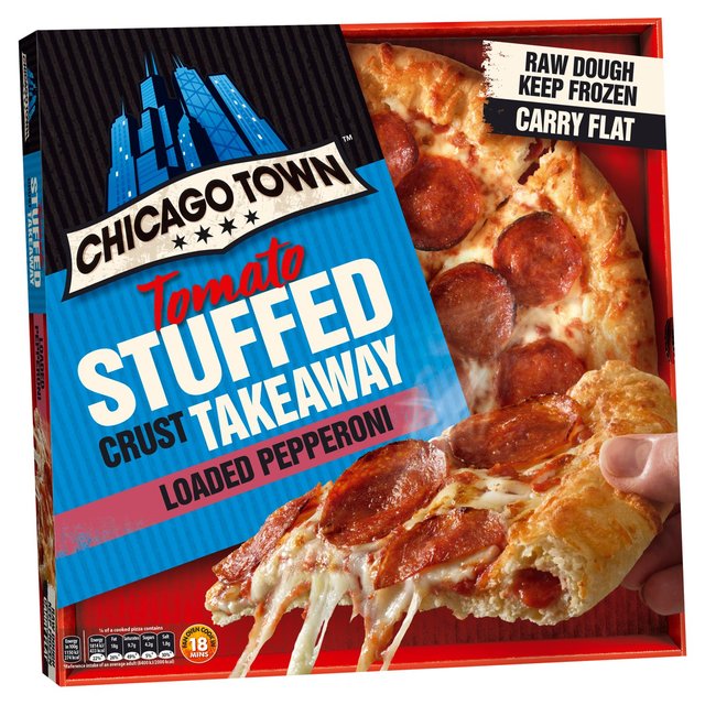 Chicago Town Takeaway Large Stuffed Pepperoni Pizza