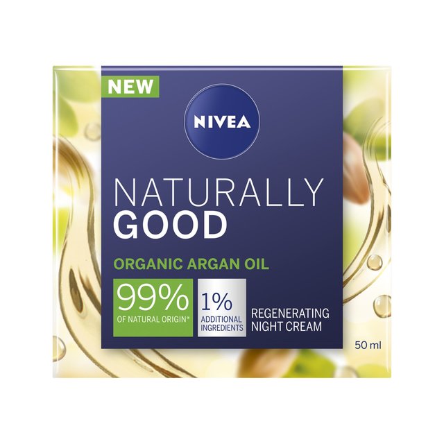 NIVEA Naturally Good 99% Natural Regenerating Night Cream with Argan Oil