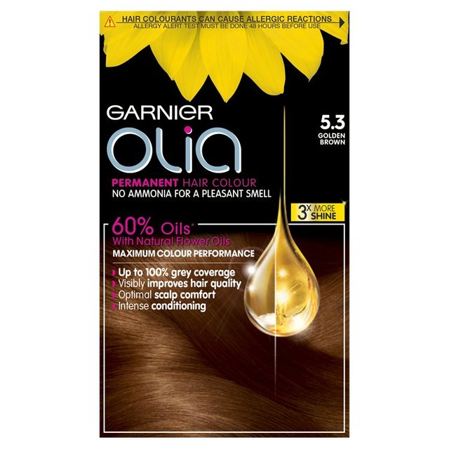 Garnier Olia 5.3 Golden Brown Permanent Hair Dye