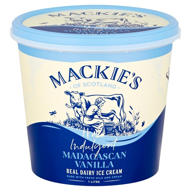 Mackie's Indulgent Vanilla Dairy Ice Cream