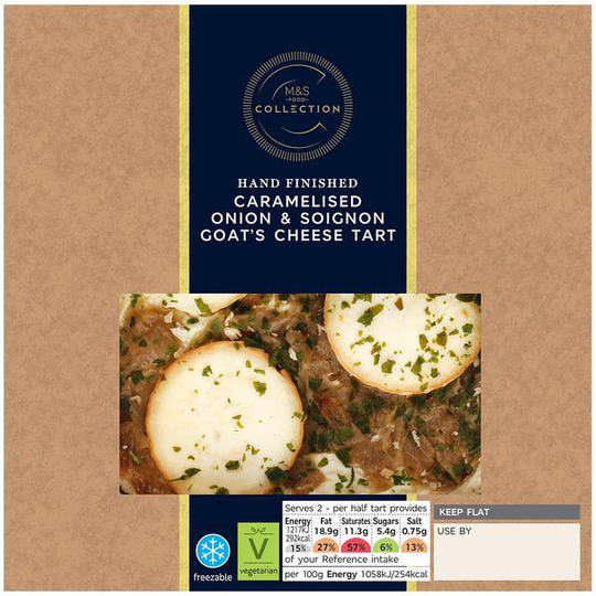 M&S Goats Cheese & Caramelised Onion Tart