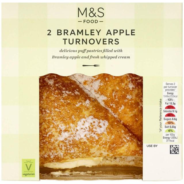 M&S 2 Bramley Apple Turnovers