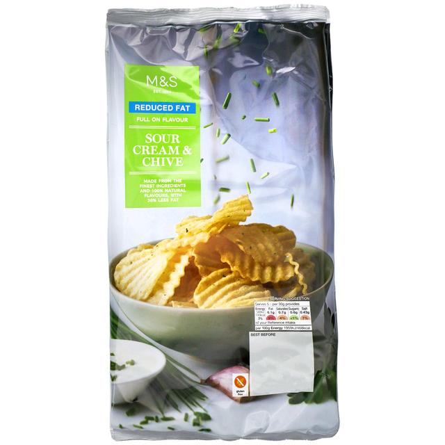 M&S Reduced Fat Sour Cream & Chive Crisps