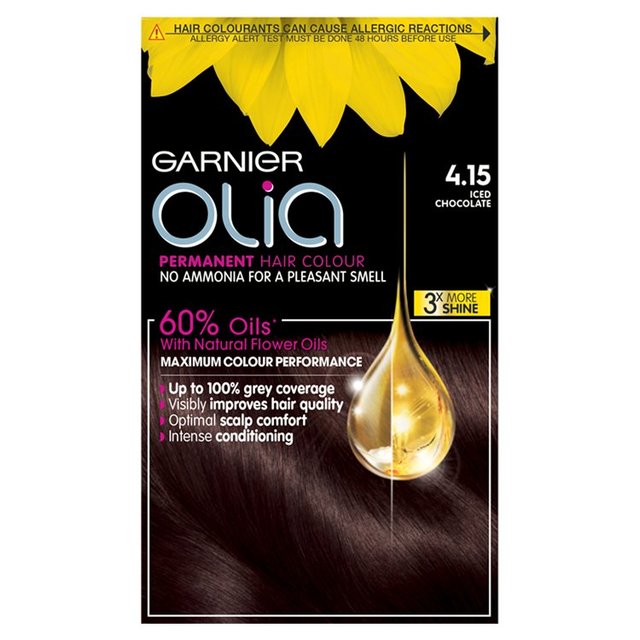 Garnier Olia 4.15 Iced Chocolate Brown Permanent Hair Dye