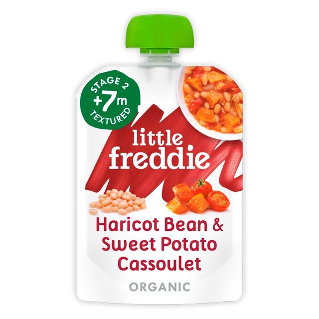 Little Freddie Haricot Bean & Sweet Potato Cassoulet Organic Pouch, 7 mths+