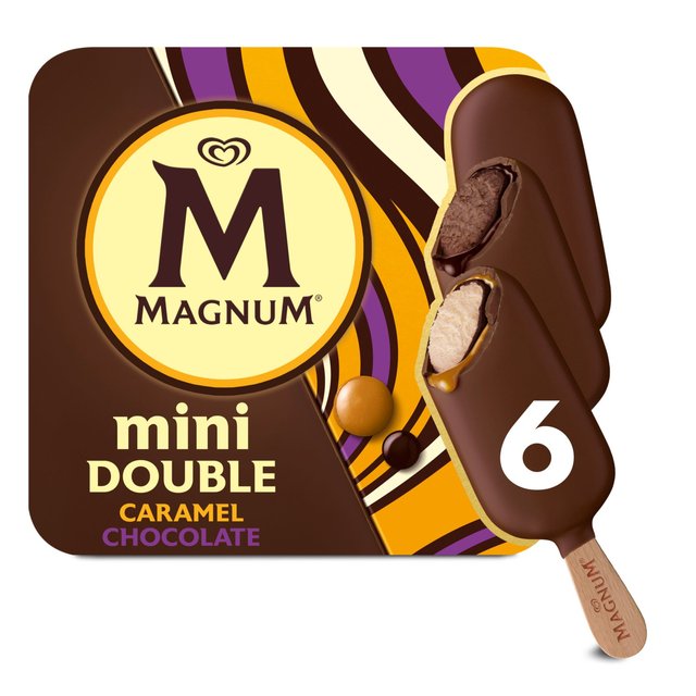 Magnum Mini Double Chocolate & Double Caramel Ice Cream