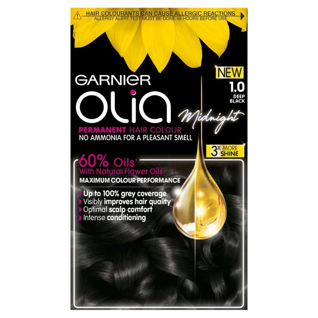 Garnier Olia 1.0 Deep Black Permanent Hair Dye