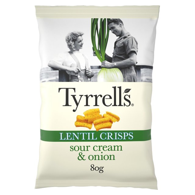 Tyrrells Lentil Sharing Crisps Sour Cream & Onion
