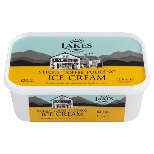 English Lakes Cartmel Sticky Toffee Pudding Ice Cream