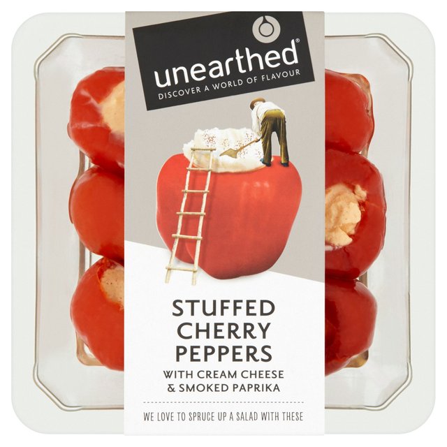 Unearthed Stuffed Cherry Peppers Cream Cheese & Paprika
