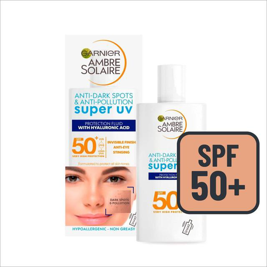 Ambre Solaire UV Anti Dark Spots & Anti Pollution Face Fluid SPF50+