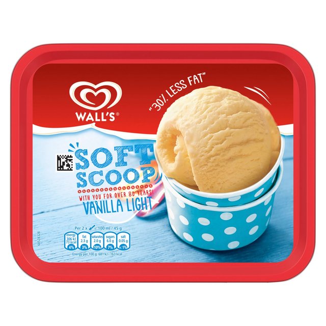 Wall's Soft Scoop Vanilla Light Ice Cream