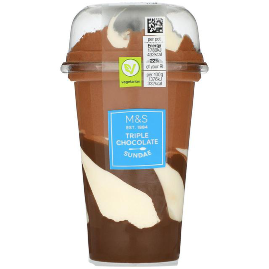M&S Triple Chocolate Sundae