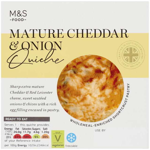M&S Cheese & Onion Quiche