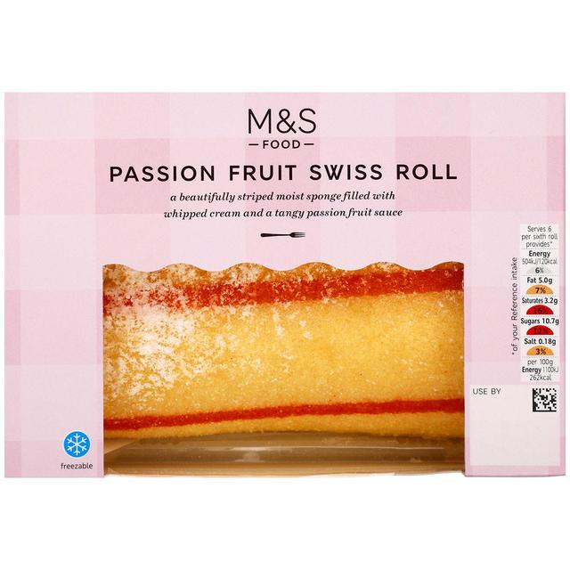 M&S Passion Fruit Swiss Roll