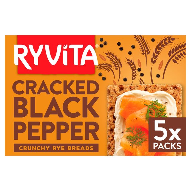 Ryvita Cracked Black Pepper Crisp Bread